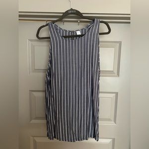 XL navy striped tank top